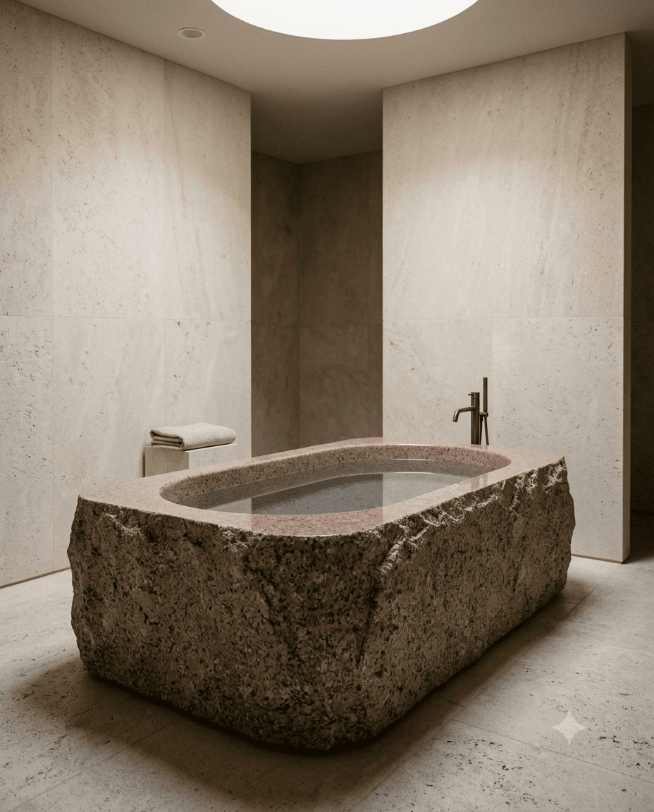 Monolithic bathtub — concept visualisation