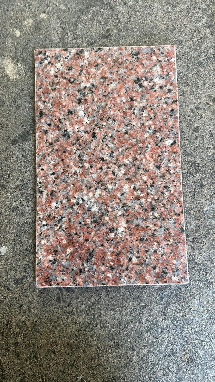 Polished Queen Rose granite swatch